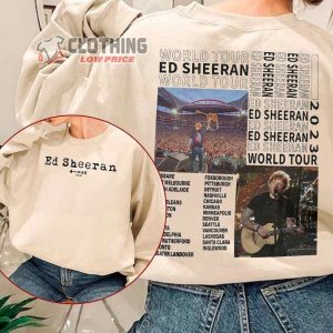 Ed Sheeran World Tour 2023 Merch Ed Sheeran Music Concert 2023 Shirt Ed Sheeran Music Tour 2023 T Shirt 2