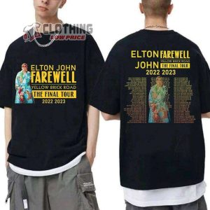 Elton John Farewell Tour 2023  Band Music Shirt Elton John Tour 2023 Tickets T-Shirt