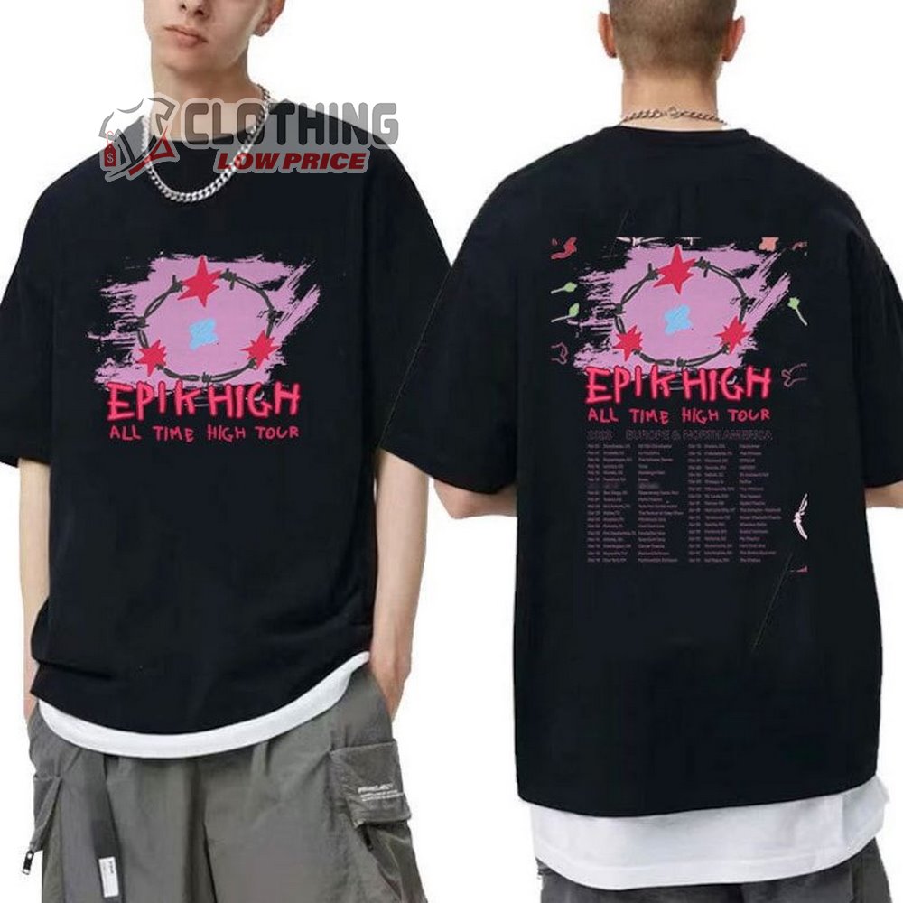 Epik High All Time High Tour 2023 Shirt, Epik High Tour Dates