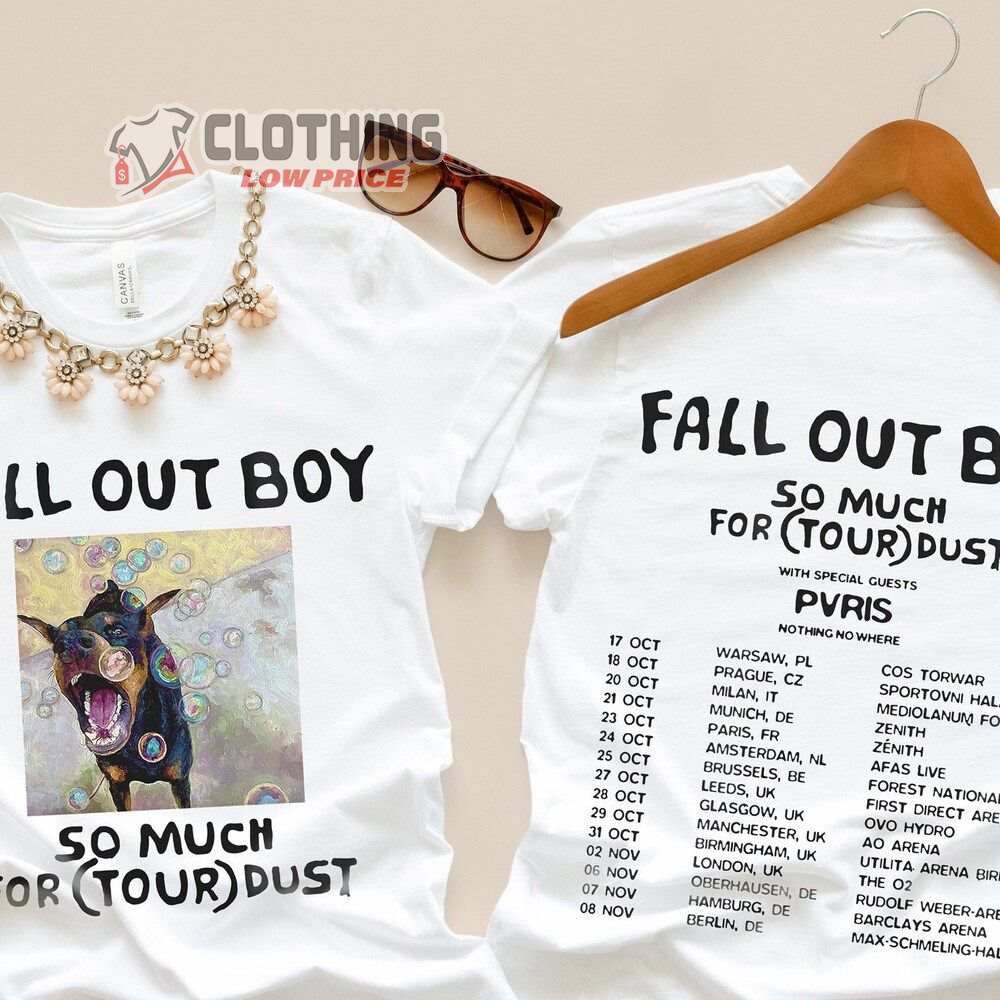 Fall Out Boy Fall Out Boy So Much For Tour Dust Merch Fall Out Boy Tour