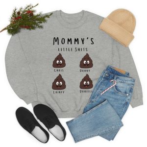 Funny Mom Sweat Shirt Mothers Day Family Funny Gift Little Shits Kids Design For Mommy 2023 Gift Mothers Day Uk 2023 Merch Shits 3