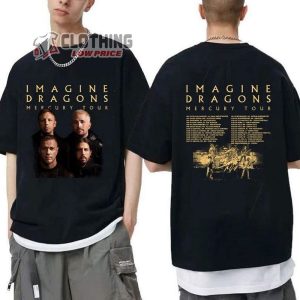Imagine Dragon Mercury World Tour 2023 Unisex Shirt, Imagine Dragon Fan T-Shirt, Imagine Dragon 2023 Music Tour Shirt, Imagine Dragon Rock Tour Shirt