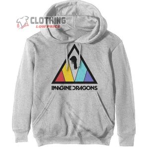 Imagine Dragons 2023 Tour Hoodie, Imagine Dragons Triangle Logo Unisex Pullover Hoodie