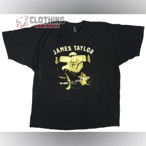 James Taylor & His All Star Band Tour 2017 Black Concert Shirt, James Taylor Tickets Shirt, James Taylor Tour 2023 Shirt