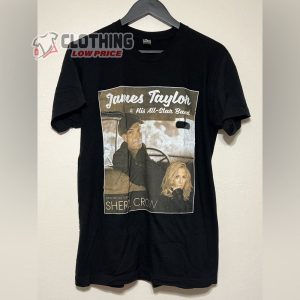 James Taylor & His Band W- Sheryl Crow 2018 Tour T-shirt, James Taylor Las Vegas 2023 T- Shirt, James Taylor Tickets T- Shirt