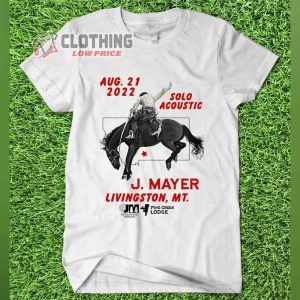 John Mayer Rise For The River Solo Acoustic Livington T- Shirt, John Mayer Tour 2023 Shirt, Music 2023 Shirt Gift For Fans