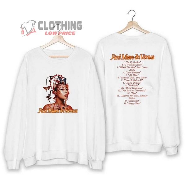 Kali Uchis Red Moon In Venus Tour 2023 Unisex Shirt, Album Kali Unchis World Tour Shirt, Kali Uchis Tour Shirt