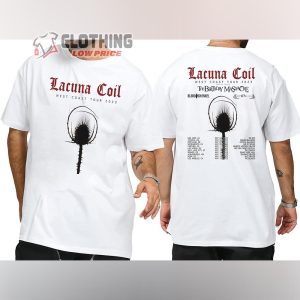 Lacuna Coil West Coast Tour 2023 Merch Lacuna Coil West Coast Tour 2023 With Special Guests Shirt West Coast Tour 2023 Tickets T Shirt