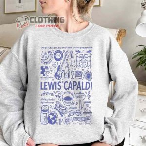 Lewis Capaldi Music Tour 2023 Tickets Merch Lewis Capaldi Album Shirt Lewis Capaldi World Tour 2023 T-Shirt