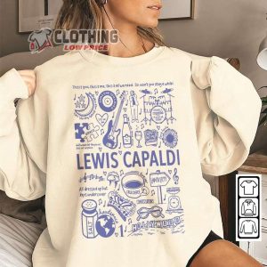 Lewis Capaldi Music Tour 2023 Tickets Merch Lewis Capaldi Album Shirt Lewis Capaldi World Tour 2023 T-Shirt