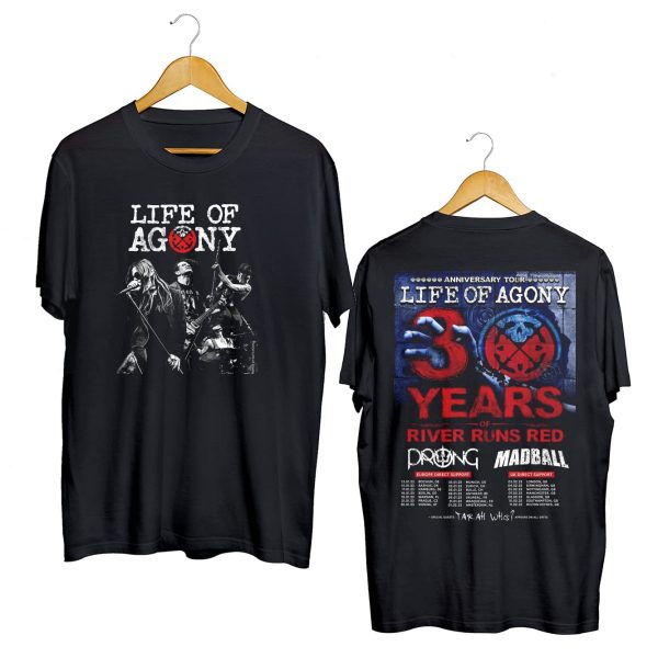 Life Of Agony And Sick of It All Tour 2023 Merch 30 Sick Years Of Agony Life Of Agony Tour 2023 T-Shirt