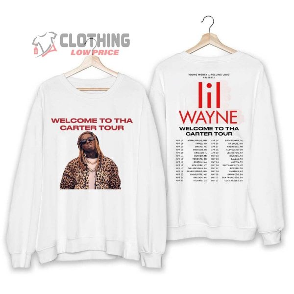 Lil Wayne Rapper 2023 Tour Merch Welcome To Tha Carter Tour Lil Wayne Shirt, Lil Wayne Concert 2023 T-Shirt