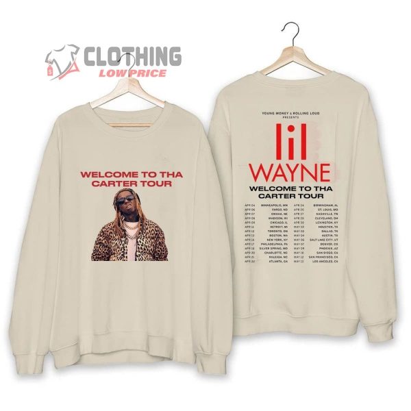 Lil Wayne Rapper 2023 Tour Merch Welcome To Tha Carter Tour Lil Wayne Shirt, Lil Wayne Concert 2023 T-Shirt