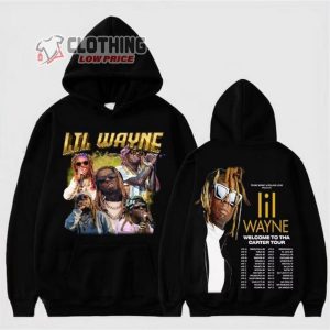 Lil Wayne Rapper The North America Tour 2023 Tee, Lil Wayne Concert 2023 Pullover Hoodie, Lil Wayne Rapper 2023 Custom Outfit, Gift For Fan Merch