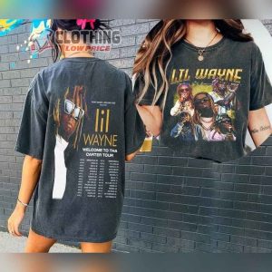 Lil Wayne Rapper The North America Tour 2023 Tee Lil Wayne Concert 2023 Pullover Hoodie Lil Wayne Rapper 2023 Custom Outfit Gift For Fan Merch5