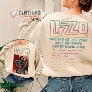 Lizzo At The Grammys 2023 T Shirt Lizzo Wins Record Of The Year At The 2023 Grammy Awards Lizzo World Tour Music 2023 Unisex Tee T Shirt Sweatshirt2