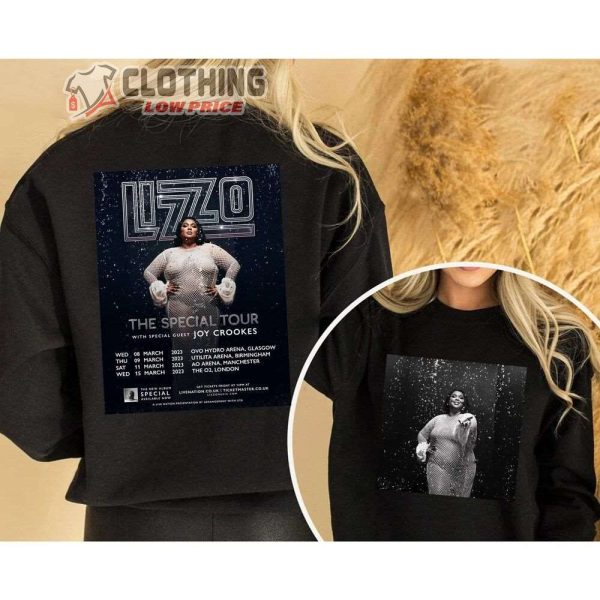 Lizzo Special World Tour 2023 Merch Lizzo Concert 2023 With Special Guest Joy Crookes Shirt Special Tour 2023 US T-Shirt