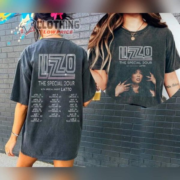 Lizzo The Special Tour 2023 Shirt, Lizzo Tour Dates 2023 T-Shirt, Lizzo Rapper Tour Sweatshirt, 2023 Music Hoodie