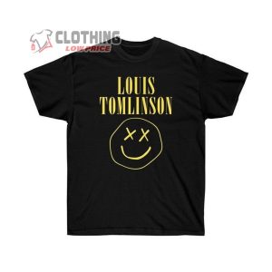 Louis Tomlinson Band T-Shirt, Louis Tomlinson Smiley Face Shirt