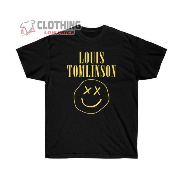 Louis Tomlinson Band T-Shirt, Louis Tomlinson Smiley Face Shirt