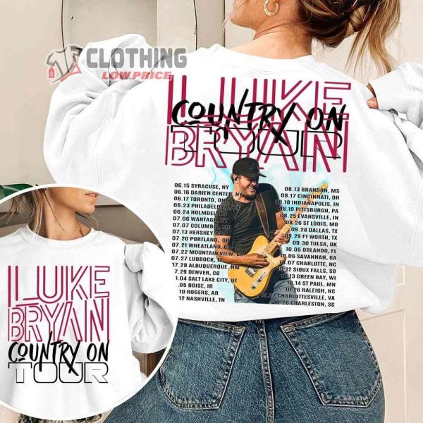 Luke Bryan Tour 2023 Merch Country On Tour Luke Bryan Shirt Country On