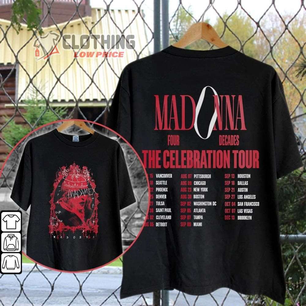 madonna world tour tshirt