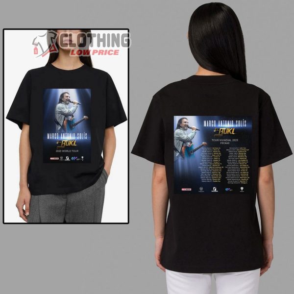 Marco Antonio Solis El Buki World Tour 2023 Merch Marco Antonio Solis Announces El Buki World Tour 2023 T-Shirt