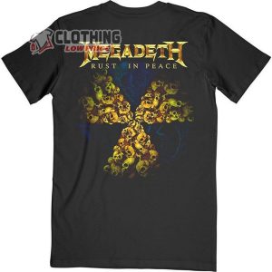 Megadeth Adult Rust In Peace 30th Anniversary T Shirt Megadeth Killing Time T Shirt Megadeth Five Finger Death Punch Merch 2