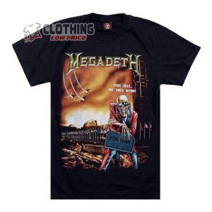 Megadeth Peace Sells Tour T- Shirt, Megadeth Adult T-shirt, Primitive Megadeth T- Shirt