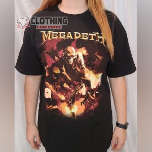 Megadeth Smash Guitar Vintage Style Band Tee, Five Finger Death Punch Megadeth Tour T- Shirt, Megadeth Peace Sells T- Shirt