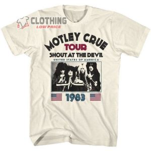 Motley Crue Tour Shout At The Devil 83 T-shirt, Gift For Rock Music Fan Motley Crue, Motley Crue Presale Code 2023 T- Shirt