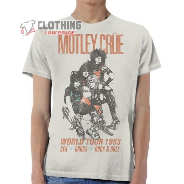 Motley Crue World Tour Vintage T-shirt, Motley Crue Theatre Of Pain Tour  T-shirt, Motley Crue Columbus Ohio T- Shirt