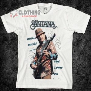 Music Oye Carlos Santana T- Shirt, Santana Tour 2023 Europe T- Shirt, Santana Concert 2023 Shirt
