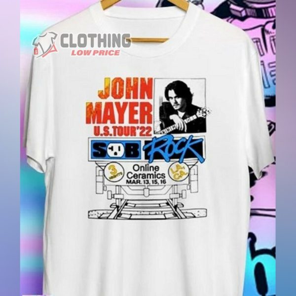 Ohn Mayer Rock Tour 2022 Shirt, John Mayer Live In Los Angeles T- Shirt, John Mayer Chicago 2023 T- Shirt