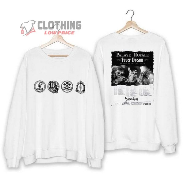 Palaye Royale 2023 Tour Dates Sweatshirt, Fever Dream North American Tour Shirt, Fever Dream Tour Shirt, Palaye Royale Concert 2023, Palaye Royale T-Shirt