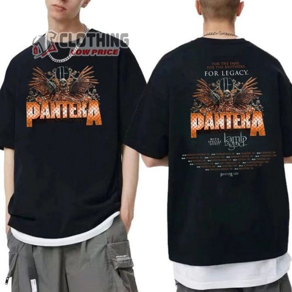 Pantera 2023 Tour With Lamp Of God Shirt, Pantera Band Shirt, Pantera ...