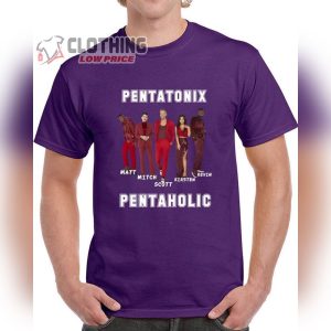 Pentatonix Pentaholic Short Sleeve T-Shirt, Pentatonix Band Shirt, Pentatonix World Tour Merch