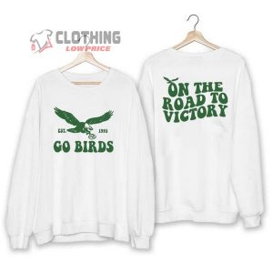 Philadelphia Eagles Shirt, Hit ‘Em Low Hit ‘Em High Eagles Shirt, Go Birds Sweatshirt, Sundays Are For The Birds Philadelphia Shirt