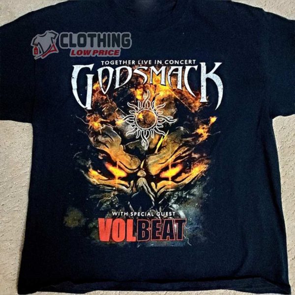 Rare Godsmack And Volbeat 2019 Tour Shirt, Godsmack Shirt Fan Gifts, Godsmack Vintage Shirt, Godsmack 2023 Tour Dates Shirt