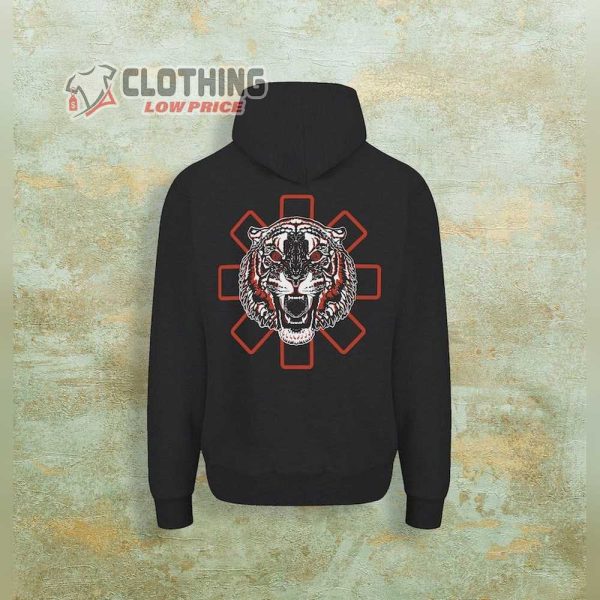 Red Hot Chili Peppers Black Tiger Double Sides Hoodie, Red Hot Chili Peppers World Tour Hoodie
