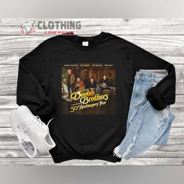 Retro Doobie Arst Brothers Vintage Band 50th Anniversary Shirt, The Doobie Brothers 50th Anniversary Tour Shirt, Doobie Brothers Las Vegas 2023 Shirt