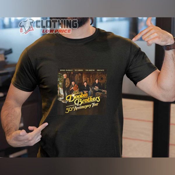 Retro Doobie Arst Brothers Vintage Band 50th Anniversary Shirt, The Doobie Brothers 50th Anniversary Tour Shirt, Doobie Brothers Las Vegas 2023 Shirt