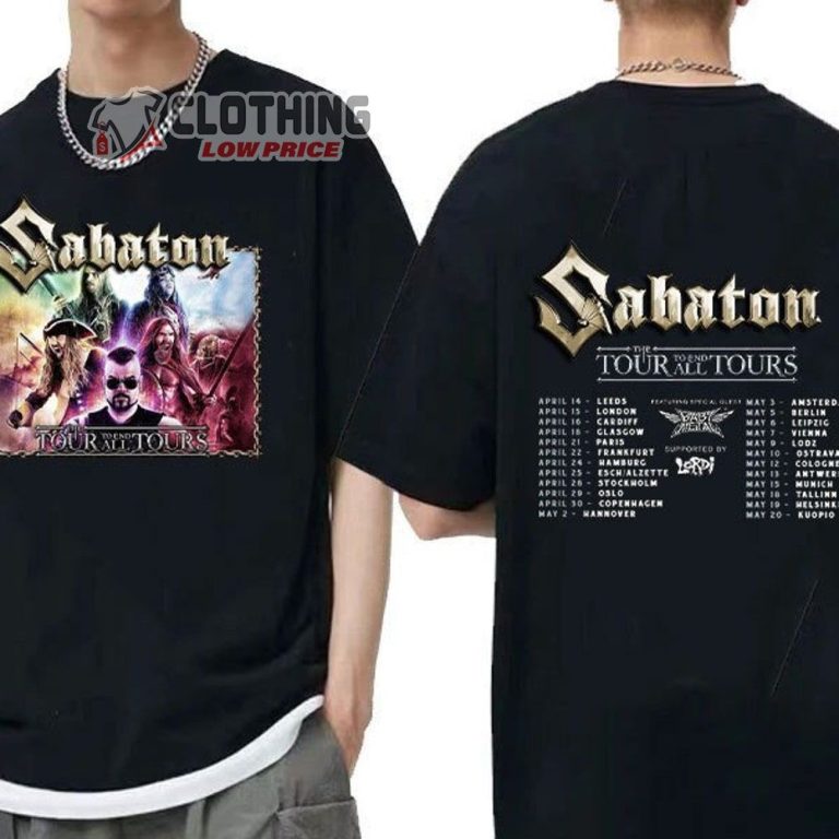 Sabaton Band Tour 2023 Merch European Leg Of The Tour To End All Tours ...