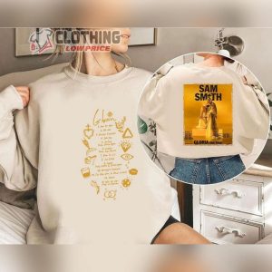 Sam Smith Gloria Tour 2023 T Shirt Sam Smith World Tour Shirt Gloria Tour Sweatshirt Sam Smith 2023 Gloria Tour Shirt Sam Smith Shirt For Fan2