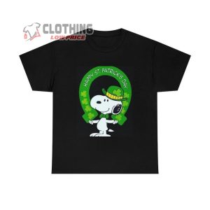 Snoopy Happy St PattyS Day Shirt Snoopy St PattyS Day Shirt Patrick Day St Patrick T Shirt Snoopy Unisex Heavy Cotton Tee 1