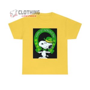 Snoopy Happy St PattyS Day Shirt Snoopy St PattyS Day Shirt Patrick Day St Patrick T Shirt Snoopy Unisex Heavy Cotton Tee 3