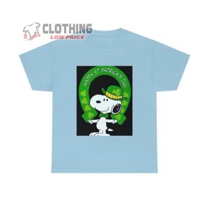 Snoopy Happy St PattyS Day Shirt Snoopy St PattyS Day Shirt Patrick Day St Patrick T Shirt Snoopy Unisex Heavy Cotton Tee 5