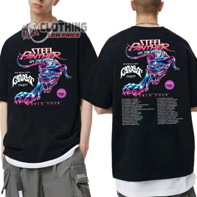Steel Panther 2023 World Tour Shirt, Steel Panther On The Prowl World ...