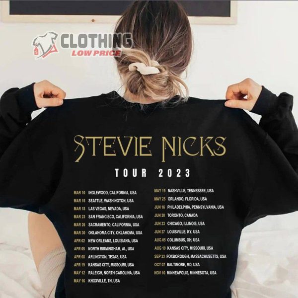 Stevie Nicks Tour 2023 Merch Fleetwood Mac Band Tour 2023 Shirt Stevie Nicks Rock Music Tour 2023 T-Shirt