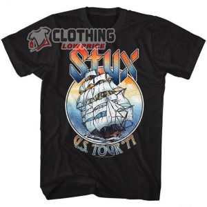 Styx 77 Tour Vintage Shirt, Styx loverboy Tour Merch, Styx 2023 Tour Dates Sweater Shirt
